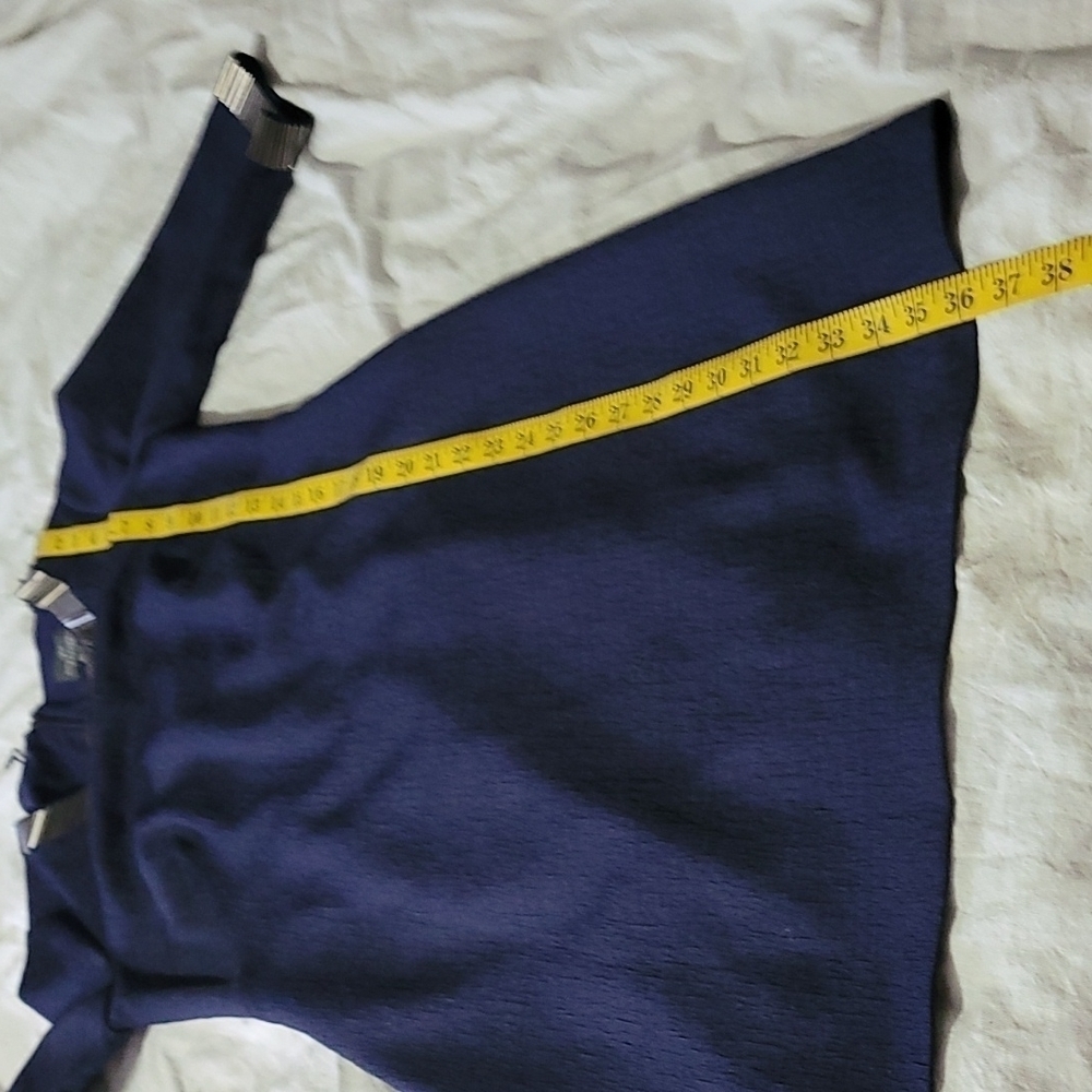 Adrianna Papell - Navy Blue  Sheath Cocktail Dress size 4 - Picture 5 of 6